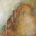 <strong>MOUNTAIN THUNDER, #148</strong><br>encaustic, 2012