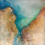 <strong>PURSUED BY LOVE, #23</strong><br>encaustic, 2023