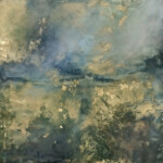 <strong>THOUGH THE EARTH GIVE WAY, #46</strong><br>encaustic, 2023